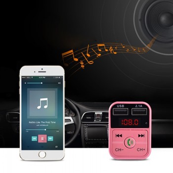 Bluetooth FM Transmitter Hands Free Car Kit Car Styling MP3 Music Player TF Flash Music 5V 2.1A USB Charger 12V-24V FM Modulator