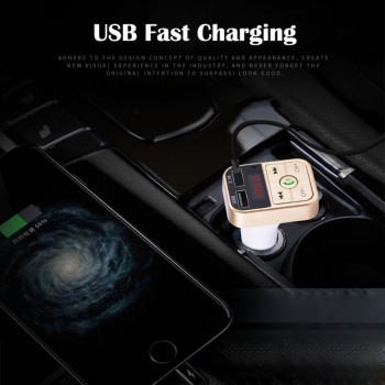 Bluetooth FM Transmitter Hands Free Car Kit Car Styling MP3 Music Player TF Flash Music 5V 2.1A USB Charger 12V-24V FM Modulator