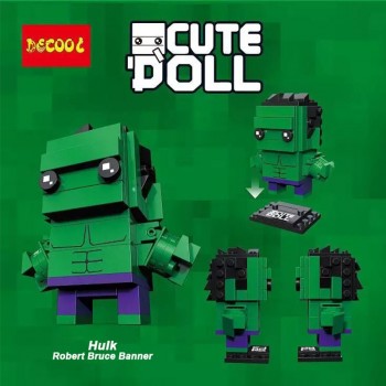 Free shipping DC Marvel Brickheadz Superman Batman Iron man Captain America Hulk Legos Brick headz Model Building Block Set Toy