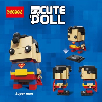 Free shipping DC Marvel Brickheadz Superman Batman Iron man Captain America Hulk Legos Brick headz Model Building Block Set Toy