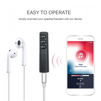Wireless Bluetooth Aux Audio Receiver Adapter 4.1 Bluetooth Handsfree Car Kit 3.5mm jack Aux Bluetooth Hands Free Music Receiver