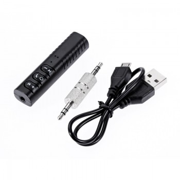 Rovtop Mini 3.5mm Jack Bluetooth Car Kit Wireless Handsfree AUX Stereo Music Audio Receiver Adapter for Speakers Headphone Z2