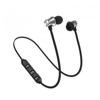 Magnetic Bluetooth handsfree 4.2 Earphone Wireless audio Receiver Metal Sweatproof in Ear with Mic Noise canceling for Sport