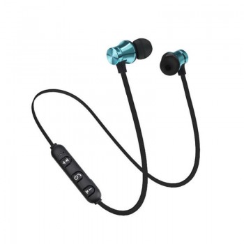 Magnetic Bluetooth handsfree 4.2 Earphone Wireless audio Receiver Metal Sweatproof in Ear with Mic Noise canceling for Sport