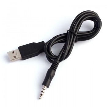 3.5mm AUX Audio To USB 2.0 Male Charge Cable Adapter Cord For Car MP3