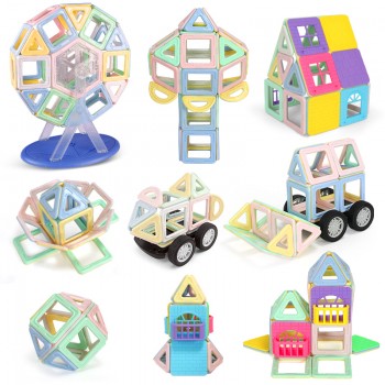 Magnetic Blocks Big Size Construction Set Magnetic Building Constructor Designer Tiles Educational Magnet Game Toys For Children