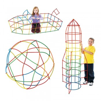 Baby Puzzle Prajita 50pcs/350pcs Childrens Puzzle Straw Blocks Pipette Stitching Assembly Straw Build Blocks Creative Toy Rate