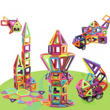 195pcs Blocks Magnetic Designer Construction Set Model amp; Building Toy Plastic Magnetic Blocks Educational Toys For Kids Gift