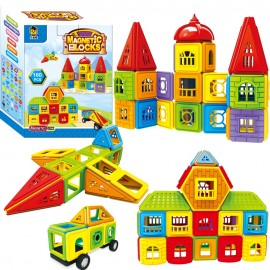 77-402pcs Mini Size Magnetic Designer Construction Castle Set Magnetic Blocks Toys Model amp; Building Toys For Children Gift