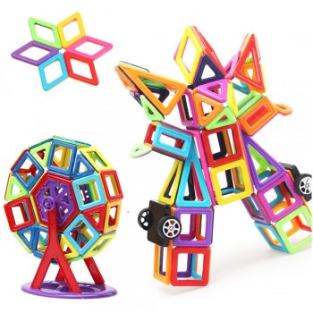 77-402pcs Mini Size Magnetic Designer Construction Castle Set Magnetic Blocks Toys Model amp; Building Toys For Children Gift