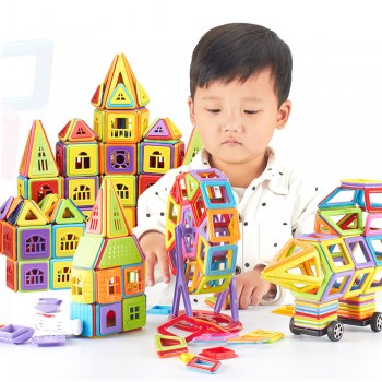 77-402pcs Mini Size Magnetic Designer Construction Castle Set Magnetic Blocks Toys Model amp; Building Toys For Children Gift