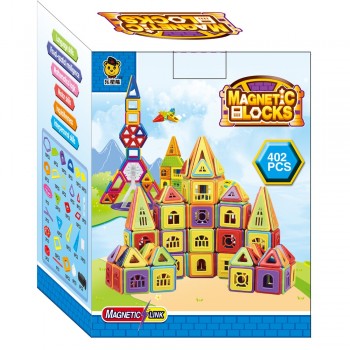 77-402pcs Mini Size Magnetic Designer Construction Castle Set Magnetic Blocks Toys Model amp; Building Toys For Children Gift