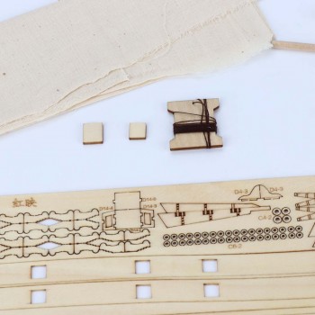 TAIHONGYU Hobby 1/100 HALCON 1840 Sail Boat Wooden Model Kit Wood Ship Toys Assemble Display
