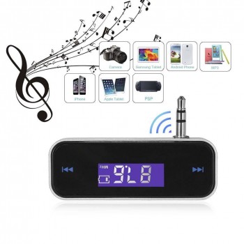 Auto Handsfree Call Fm modulator LCD Display Car accessories Car FM Transmitter 3.5 AUX Smart Phone Modulator
