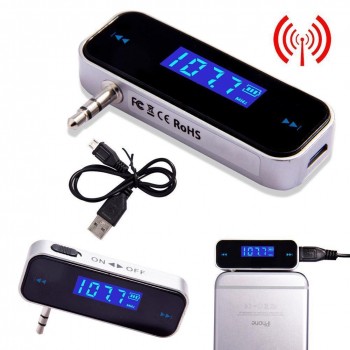 Auto Handsfree Call Fm modulator LCD Display Car accessories Car FM Transmitter 3.5 AUX Smart Phone Modulator