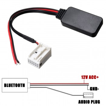 12Pin Car bluetooth Adapter Wireless Radio Stereo Aux Cable For Mercedes for Benz W169 W245 W203 W209 W164 for iPhone For iPad