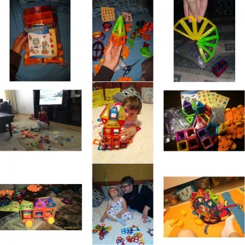 110-184pcs Mini Magnetic Designer Construction Set Plastic Constructor Magnetic Toy Educational Toys For Kids Christmas Gift