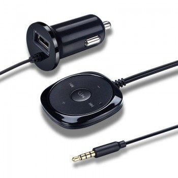 Bluetooth Aux Wireless Car Kit Music Receiver 3.5mm Adapter Handsfree LED Car AUX Speaker with USB Car Charger For Phone 6 7 New