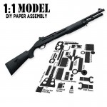 1:1 M3 Toy Gun Model Paper Assembled Educational Toy Building Construction Toys Card Model Building Sets