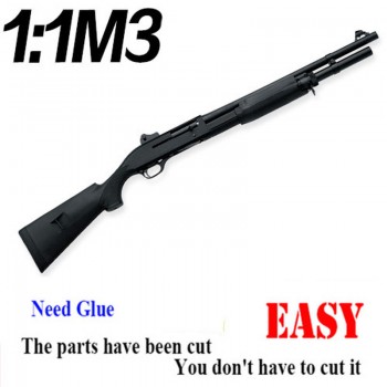 1:1 M3 Toy Gun Model Paper Assembled Educational Toy Building Construction Toys Card Model Building Sets