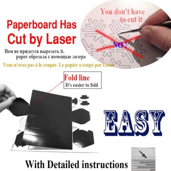 1:1 M3 Toy Gun Model Paper Assembled Educational Toy Building Construction Toys Card Model Building Sets