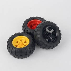 PART 15038 Wheel 56 x 36 Technic Racing Medium with 6 Pin Holes 54120 Tyre 94.8 x 44 R Balloon LegoINGlys Building Blocks