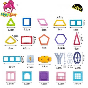 1 pcs piece Mini size Magnetic Designer DIY building single bricks parts accessory construct Magnet model Educational toys