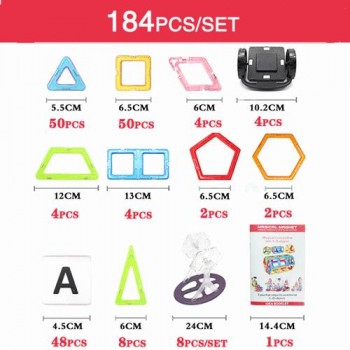 Mylitdear Standard Size Magnetic Blocks DIY Magnetic Designer Model Construction Set Educational Toys For Kids Boy Gift