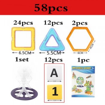 Mylitdear Standard Size Magnetic Blocks DIY Magnetic Designer Model Construction Set Educational Toys For Kids Boy Gift
