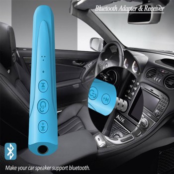 Kebidu 3.5mm Jack Aux Bluetooth Wireless Adapter Car Kit A2DP 4.2 Bluetooth AUX Audio Receiver Adapter for Speaker Headphone Car