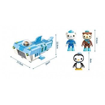 Enlighten Building Block Octonauts All Set Octo-Pod Octopod Playset Educational Bricks Toy