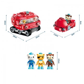 Enlighten Building Block Octonauts All Set Octo-Pod Octopod Playset Educational Bricks Toy