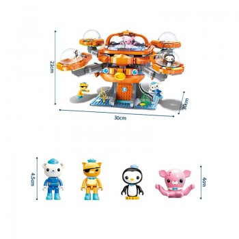 Enlighten Building Block Octonauts All Set Octo-Pod Octopod Playset Educational Bricks Toy