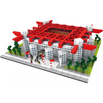 Italy famous Giuseppe Meazza Stadium micro diamond building block inter AC Milan San Siro football Field nanoblock model toys