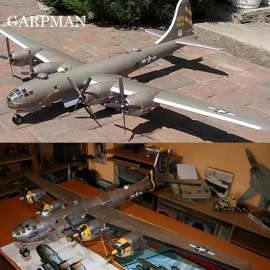 1:47 American B29 Super Air Fortress Bomber Paper Model Aircraft Model Army Mansion DIY Handmade Papercraft Toy