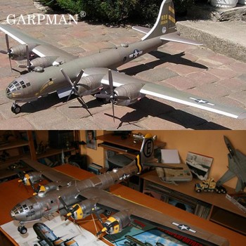 1:47 American B29 Super Air Fortress Bomber Paper Model Aircraft Model Army Mansion DIY Handmade Papercraft Toy