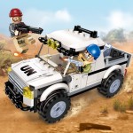 Enlighten Building Block Peacekeeping Force Thunder Mission Stings Assaulted 2 Figures 128pcs Educational Bricks Toy For Boy