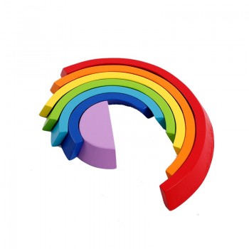 toys for children  Wooden Block Rainbow Kids Building Blocks Wooden Toys Baby Early Learning Montessori Educational Kids Gifts