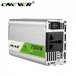 USB charge 2000W Watt DC 12V to AC 220V Portable Car Power Inverter Charger Converter Adapter DC 12 to AC 220 Modified Sine Wave