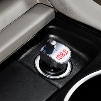 Gakaki New Bluetooth Car Kit Handsfree FM Transmitter Hand Free Wireless FM Modulator 3.1A USB Car Charger MP3 Player Audio