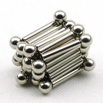 66pcs Kids Toys Creative Magnets Strong Neodymium Magnet Sliver Bars amp; Metal Balls Children Brain Game Toys For Kids Gift