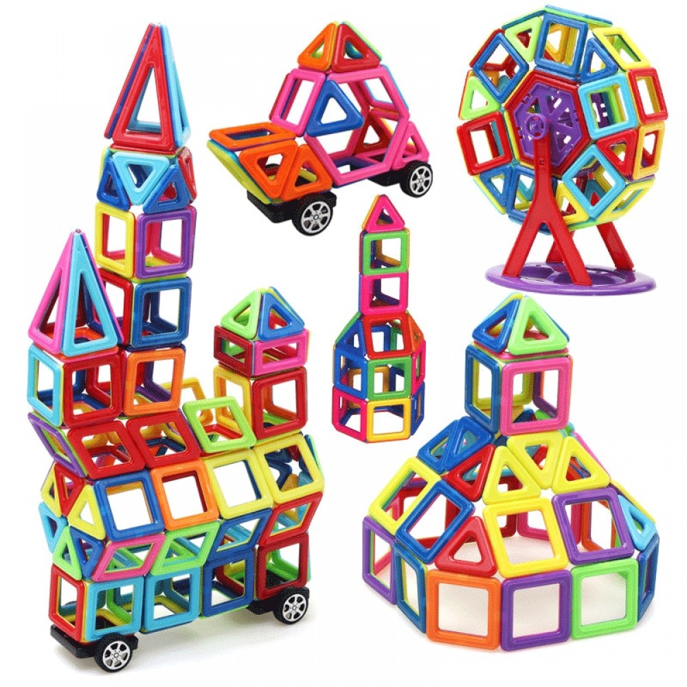 MylitDear 158PCS Big Size Magnetic Blocks Educational Construction Set Models amp; Building Toy ABS Magnet Designer Kids Gift
