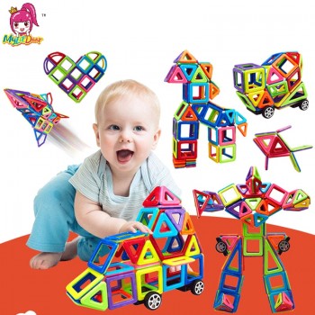 MylitDear 158PCS Big Size Magnetic Blocks Educational Construction Set Models amp; Building Toy ABS Magnet Designer Kids Gift