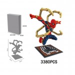 Hot movie avenger infinity war marvel super heroes micro diamond stacking block iron amazing spiderman nanoblock model brick toy
