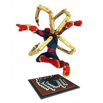 Hot movie avenger infinity war marvel super heroes micro diamond stacking block iron amazing spiderman nanoblock model brick toy