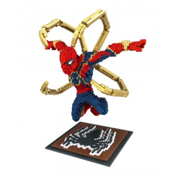 Hot movie avenger infinity war marvel super heroes micro diamond stacking block iron amazing spiderman nanoblock model brick toy