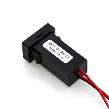QC3.0+5V 3A USB Interface Socket Fast Car Charger,Quick Charge Car Charger Use for TOYOTA,Camry,Corolla,Yaris,RAV4,Reiz,Cruiser