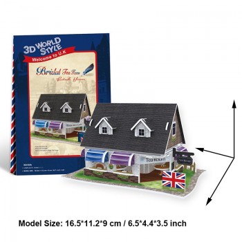 Cubicfun 3D Paper Puzzle Toy Cardboard DIY House Building World Style Architectures Paper Crafts Educational Toys For Children