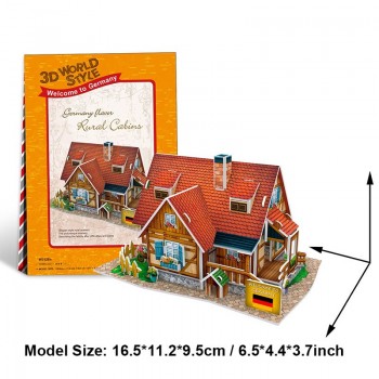 Cubicfun 3D Paper Puzzle Toy Cardboard DIY House Building World Style Architectures Paper Crafts Educational Toys For Children