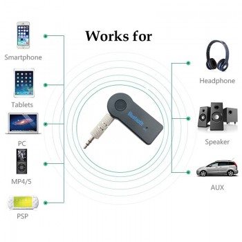Bluetooth AUX Audio 3.5MM Jack Music Bluetooth Receiver Car Kit Wireless Speaker Headphone Adapter Hands Free For Xiaomi iPhone
